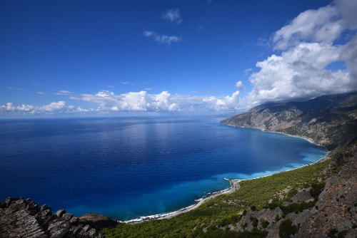 Crete Holidays: view over the pristine Crete coastline