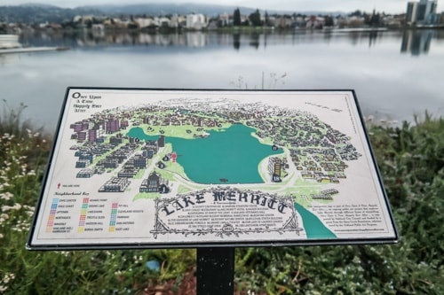 Downtown Oakland: The map of Lake Merritt